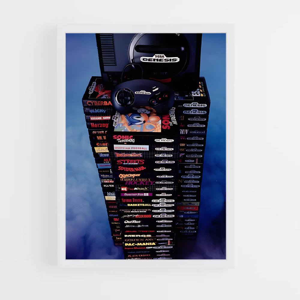 Poster Sega genesis – affiche Consoles (vue 3)